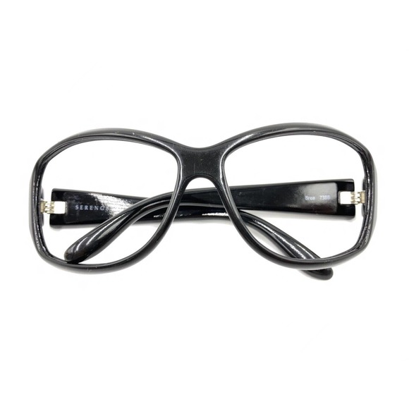 Serengeti Brea 7388 Black Rectangle Wrap Sunglasses Frames Designer Men Women - Picture 12 of 12